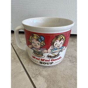 Vintage 1993 Campbell's Soup Mm Mm Good! Soup 14oz Cup Bowl‎ Coffee Mug
